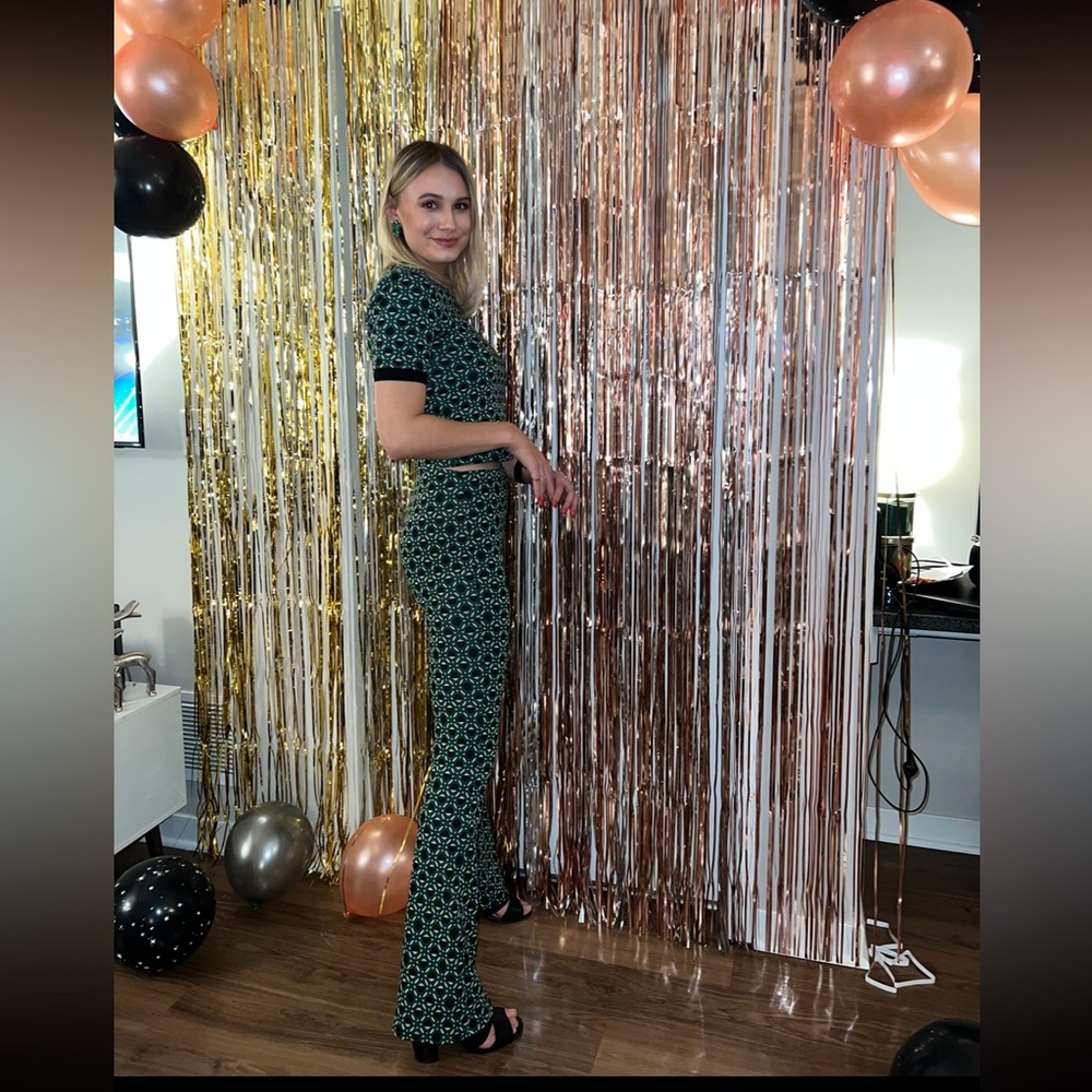 Green Patterned Matching Set - image 1